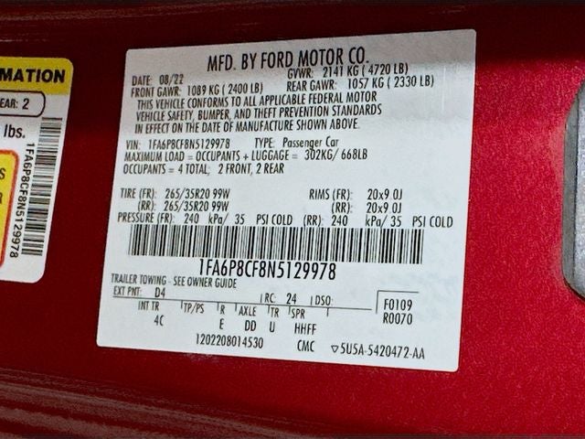 2022 Ford Mustang GT Premium