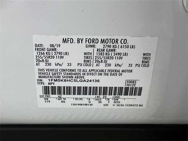 2020 Ford Explorer Platinum