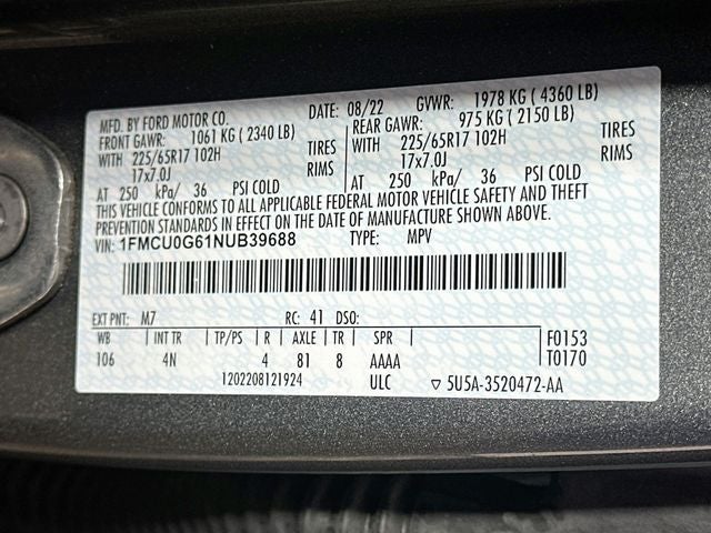 2022 Ford Escape SE