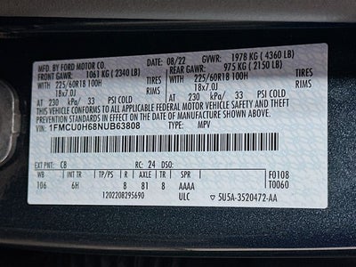 2022 Ford Escape SEL
