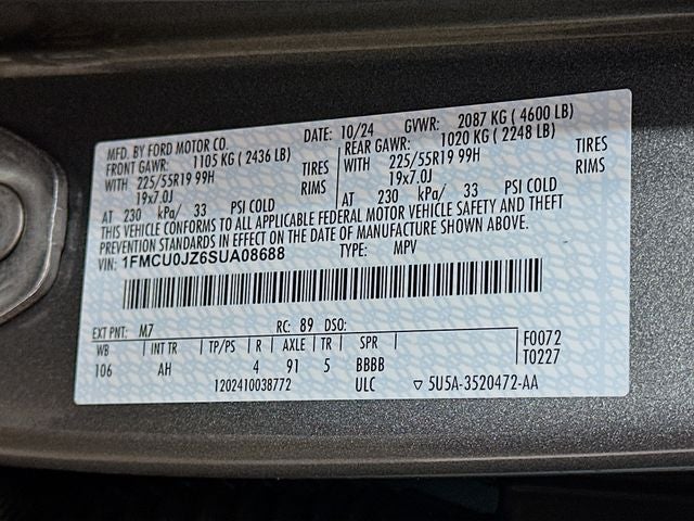 2025 Ford Escape Hybrid Platinum