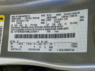 2021 Ford Ranger XLT