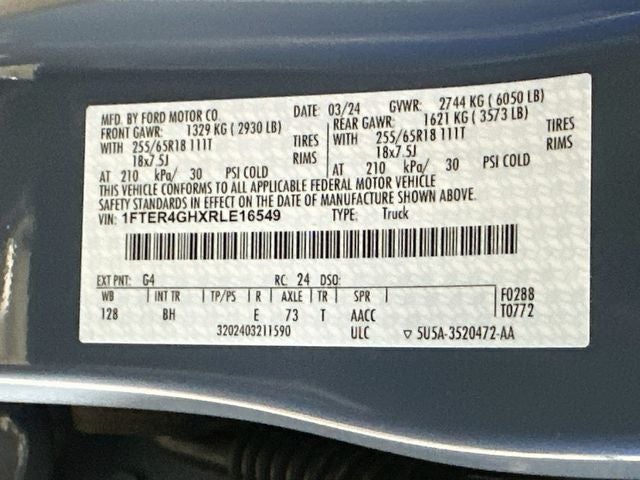 2024 Ford Ranger XLT
