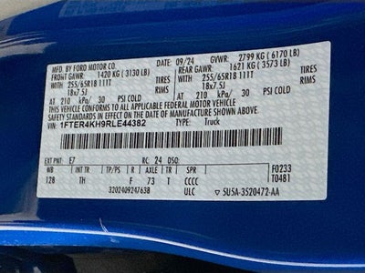 2024 Ford Ranger Lariat