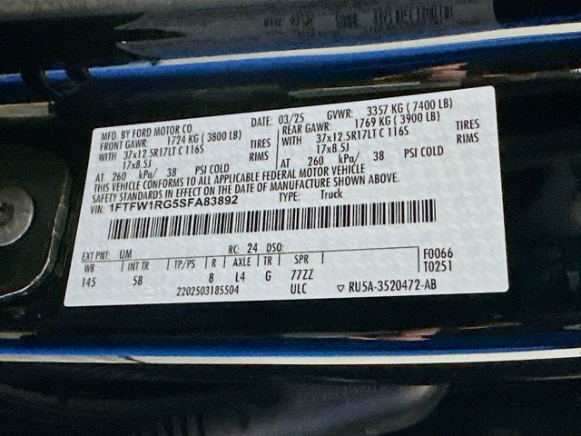 2025 Ford F-150 Raptor