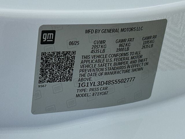 2025 Chevrolet Corvette E-Ray 2LZ