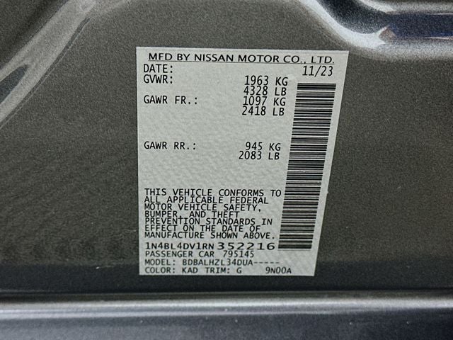 2024 Nissan Altima 2.5 SV