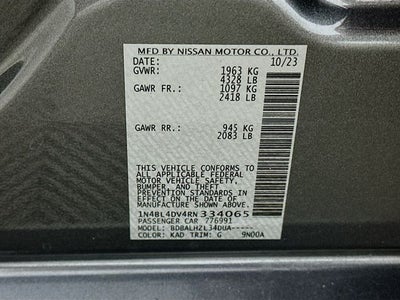 2024 Nissan Altima 2.5 SV