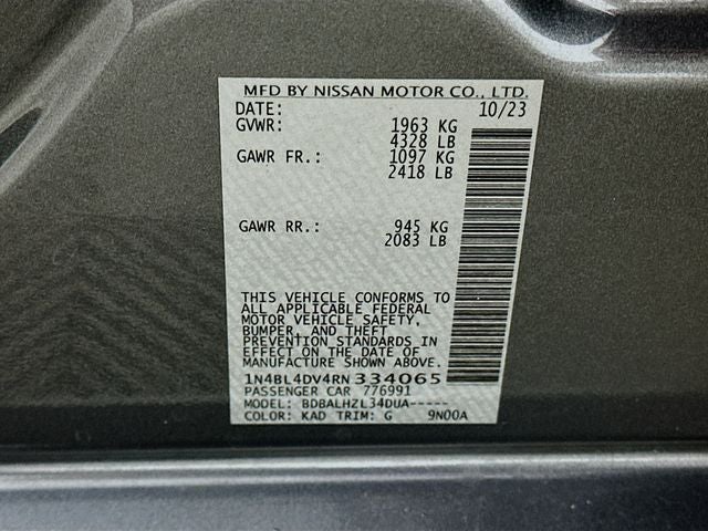 2024 Nissan Altima 2.5 SV