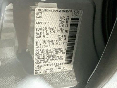2026 Nissan Frontier PRO-4X