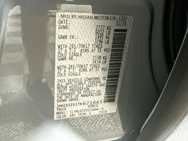 2026 Nissan Frontier PRO-4X