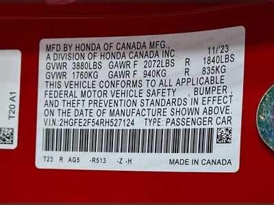 2024 Honda Civic Sport