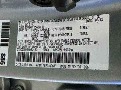 2022 Toyota Tacoma SR V6