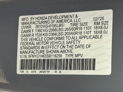 2025 Honda Pilot TrailSport