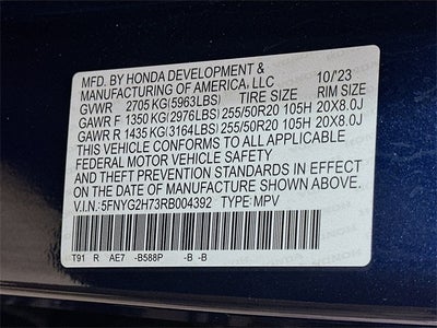 2024 Honda Pilot Touring