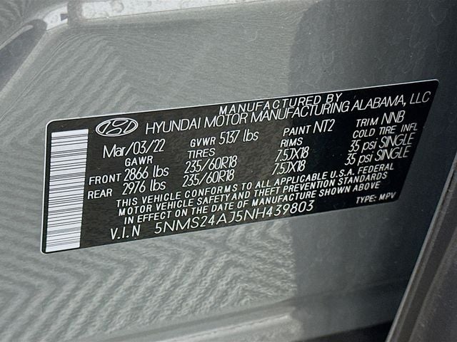 2022 Hyundai Santa Fe SEL