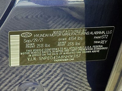 2022 Hyundai Sonata SE