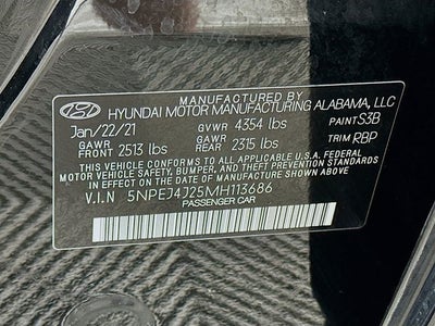 2021 Hyundai Sonata SEL Plus