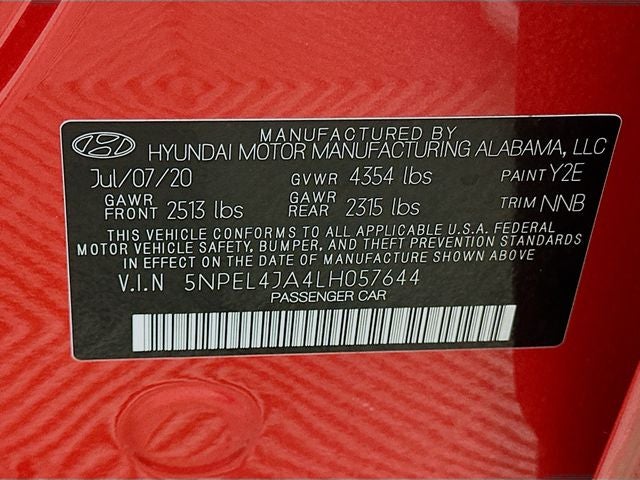 2020 Hyundai Sonata SEL