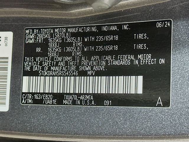 2024 Toyota Highlander XLE