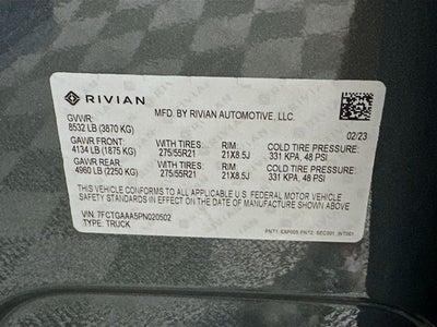 2023 Rivian R1T Adventure