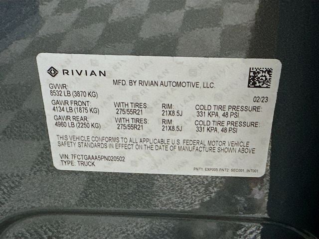 2023 Rivian R1T Adventure