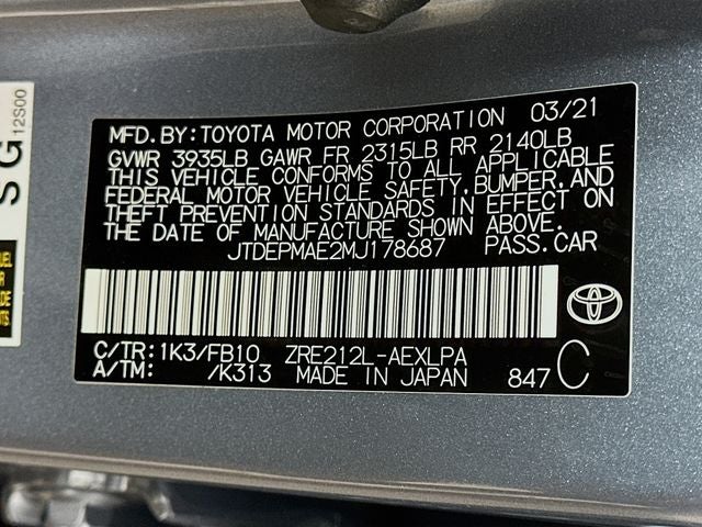 2021 Toyota Corolla LE