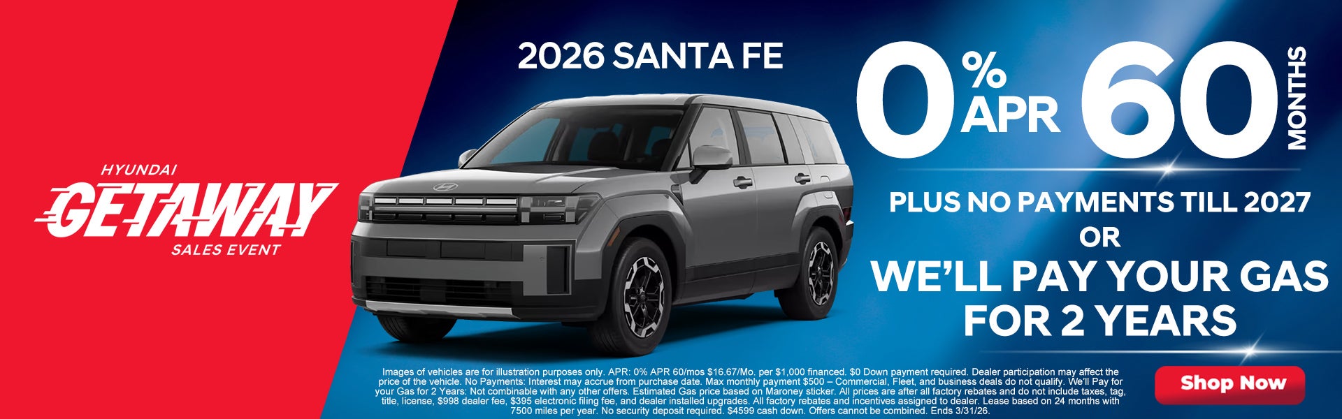 We'll Pay Your Gas for 2 Years!