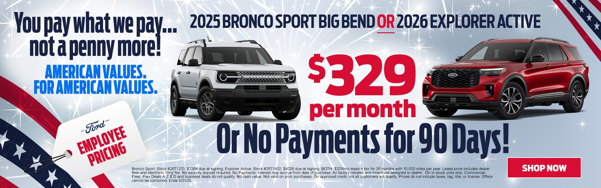 2026 Explorer Active $329/mo