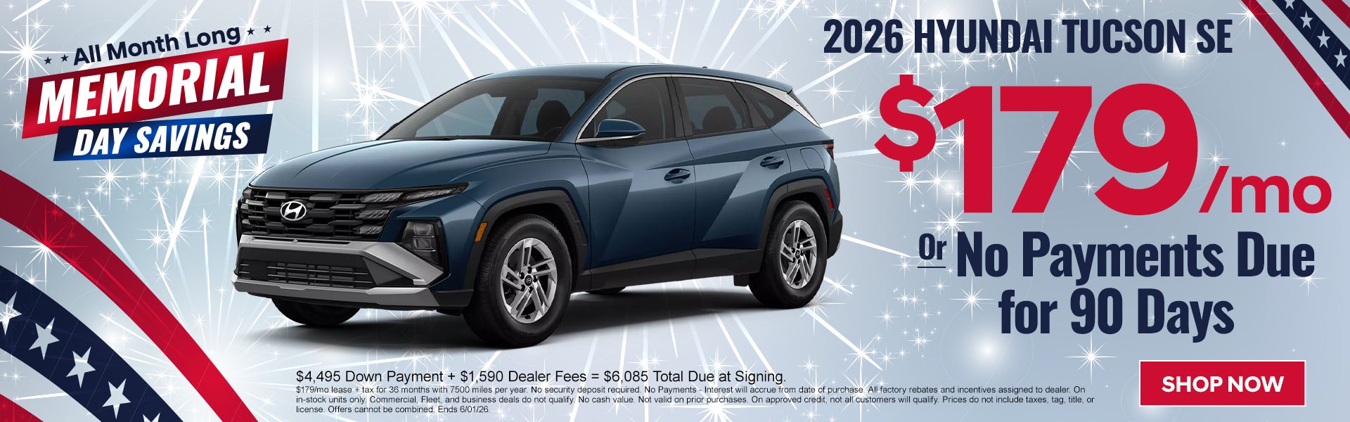 2026 Tucson $179/mo