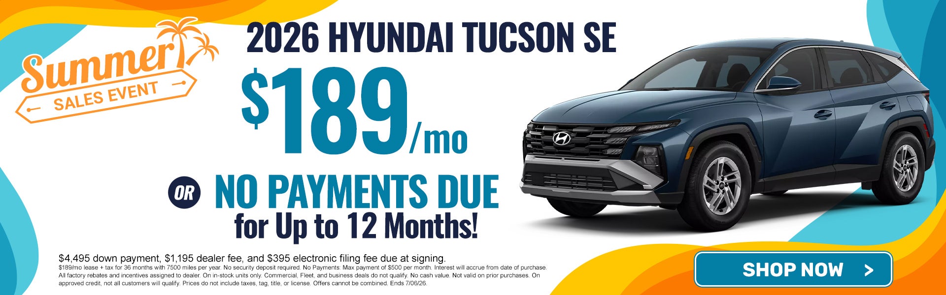 2026 Tucson $189/mo