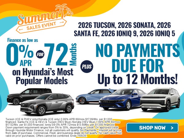 0% for 72/mo PLUS No Payments for up to 12 Months!
