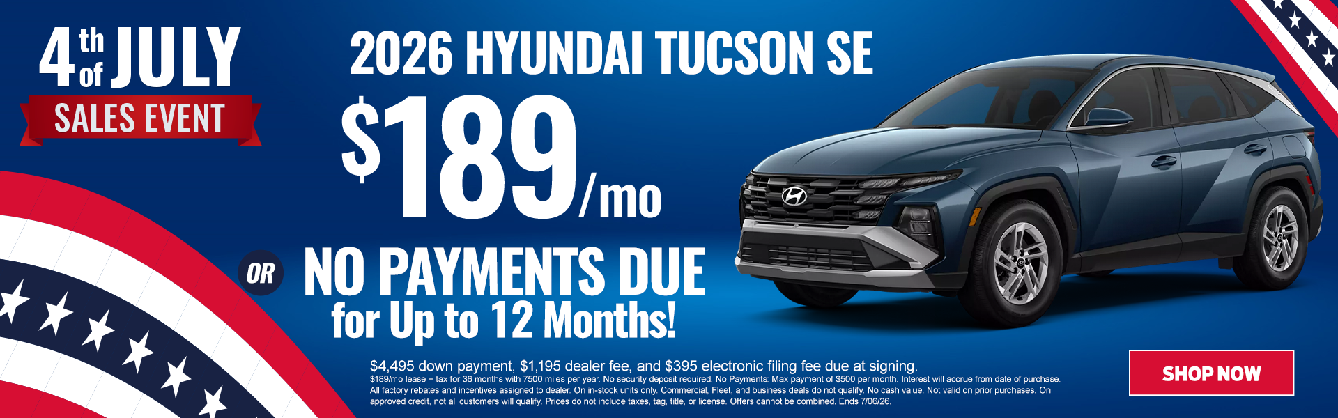 2026 Tucson $189/mo