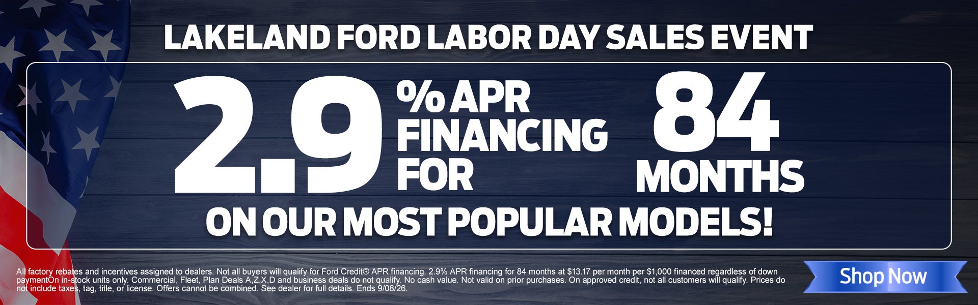 2.9% for 84 months