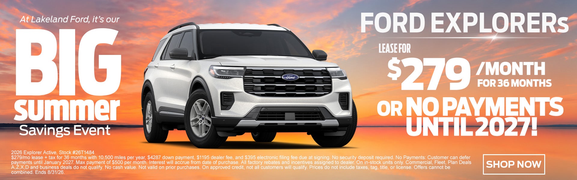 2026 Explorer Active starting at $279