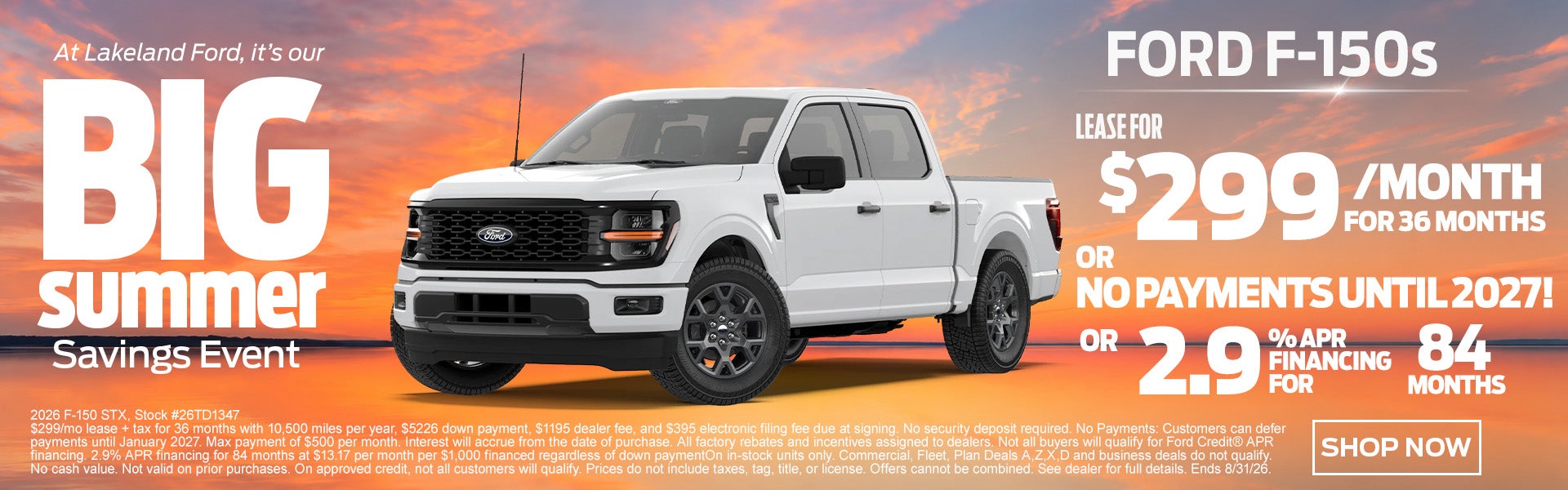 2025 F-150 XLT starting at $299/mo