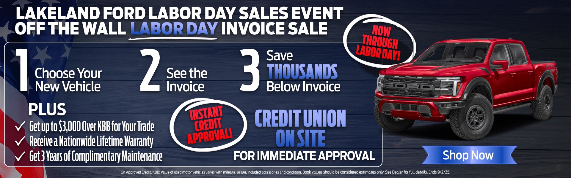 OFF THE WALL SALES EVENT AT LAKELAND FORD