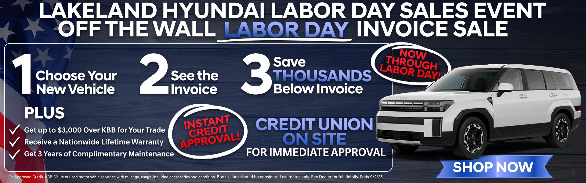 OFF THE WALL SALES EVENT AT LAKELAND HYUNDAI