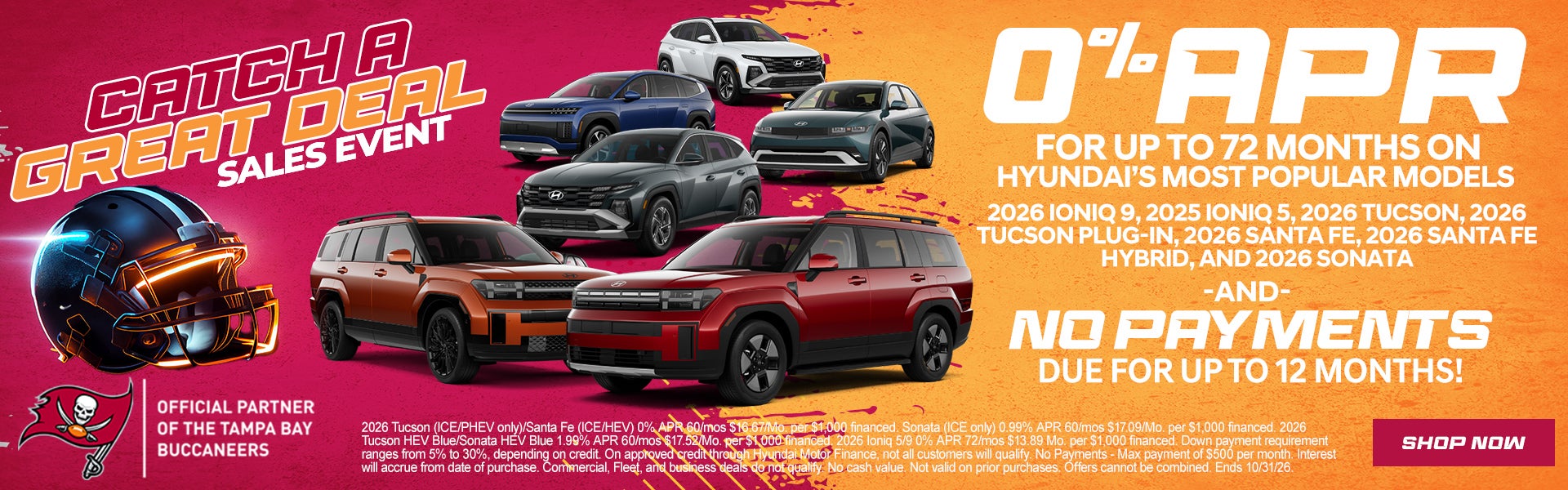0% APR or NO PAYEMNTS for up to 12 months