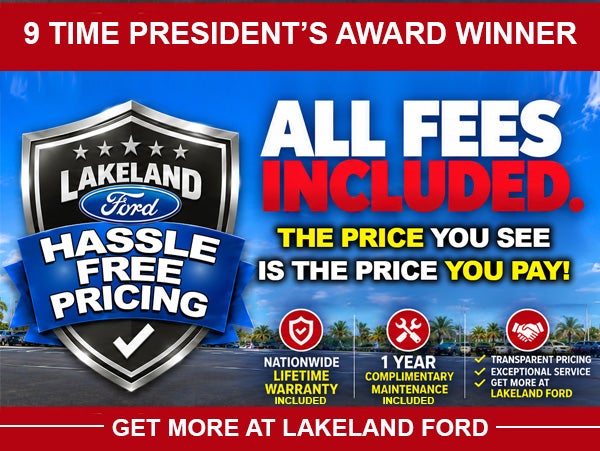 HASSLE FREE PRICING at Lakeland Ford